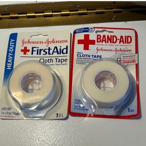 Johnson & Johnson First Aid Cloth Tape 1in x 10yds - 2 Pack